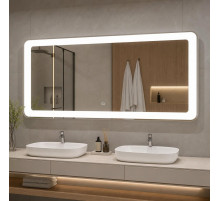 Зеркало для ванной с широкой подсветкой Кавертина 120х60 см