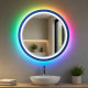 Зеркало с цветной RGB подсветкой для ванной комнаты Мелвена 60 см