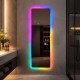 Зеркало с цветной RGB подсветкой для ванной комнаты Ористана 50х170 см