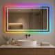 Зеркало в ванную с цветной подсветкой Эльваро RGB 140х70 см