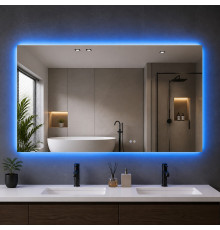 Зеркало в ванную с цветной подсветкой Мериван RGB 150х70 см