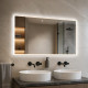 Зеркало в ванную комнату с подсветкой Маревия 100x50 см