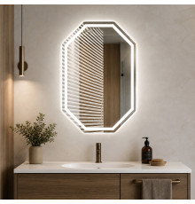 Зеркало в ванную комнату с подсветкой Равиния 60х80 см