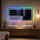 Зеркало в ванную с цветной подсветкой Гравена RGB 150х70 см