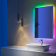 Зеркало с цветной RGB подсветкой для ванной Мериван Слим 60х80 см