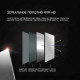 Зеркальный фартук для кухни из плитки в виде ромбов